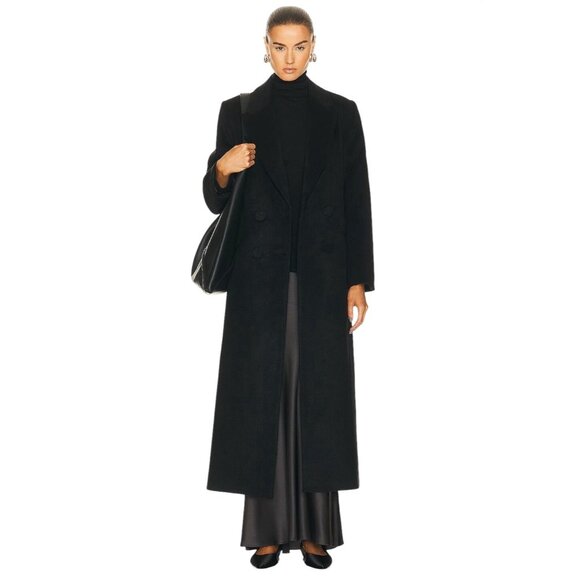 Loulou Studio Gallinara Top in Black X-Small New Womens Long Sleeve Turtleneck - Picture 4 of 15